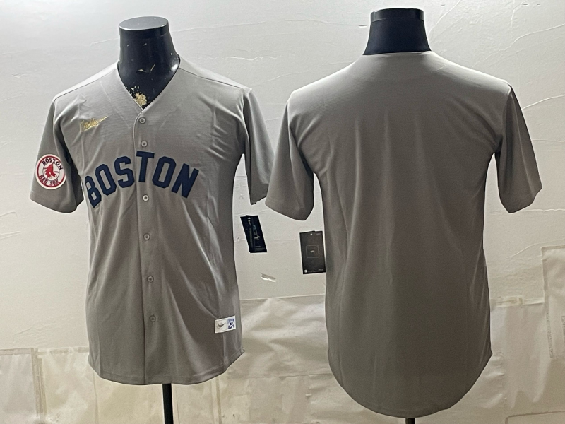 Men Boston Red Sox blank grey 2026 Nike MLB Jerseys 0901007